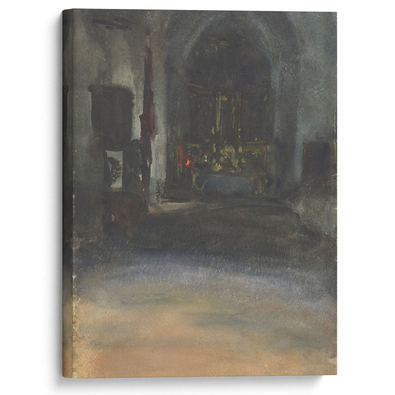 Spanish Church Interior (c. 1880) - John Singer Sargent - Canvas Print