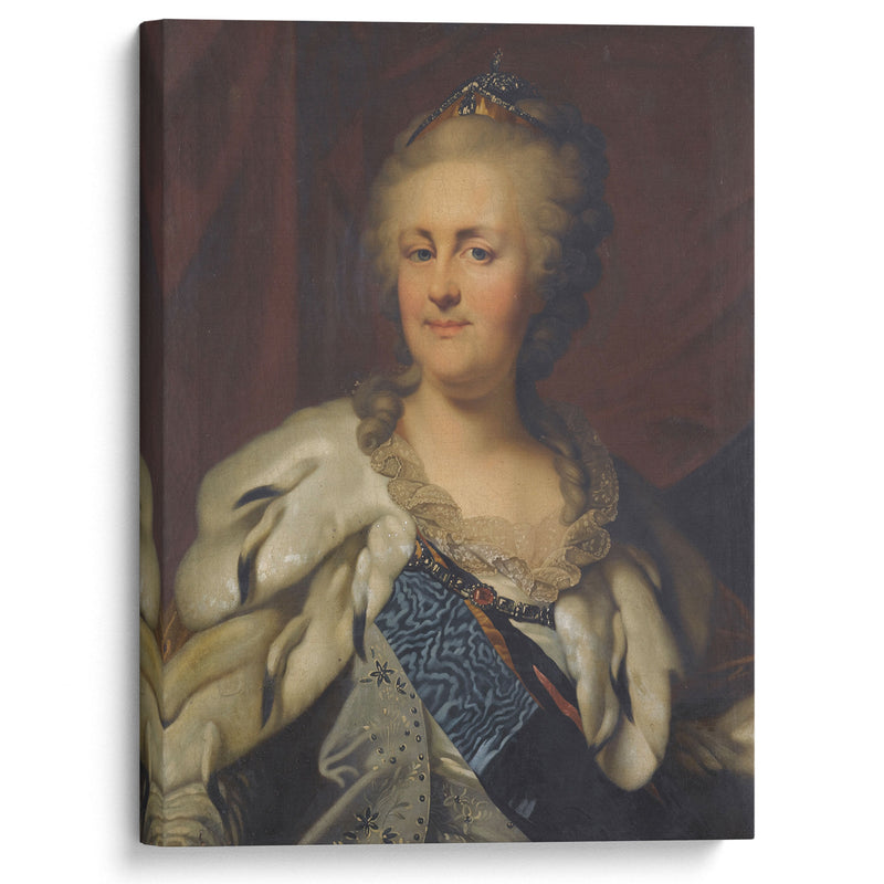 Portrait Of Catherine The Great - Johann Baptist von Lampi the Elder - Canvas Print