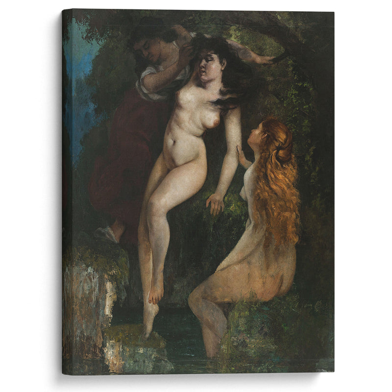 Trois baigneuses (1865-1869) - Gustave Courbet - Canvas Print