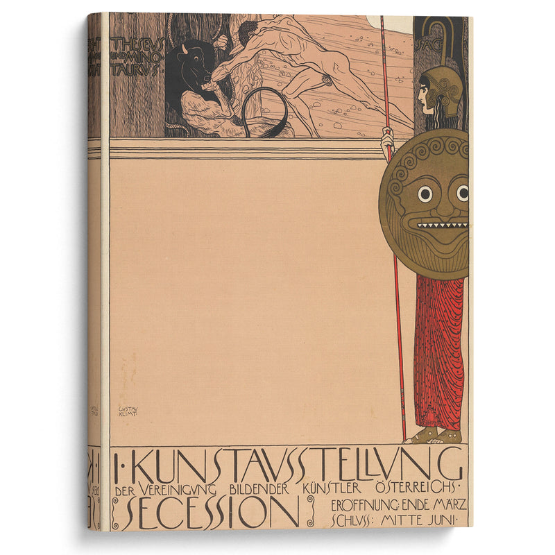 Plakat der 1. Ausstellung der Secession (1898) - Gustav Klimt - Canvas Print