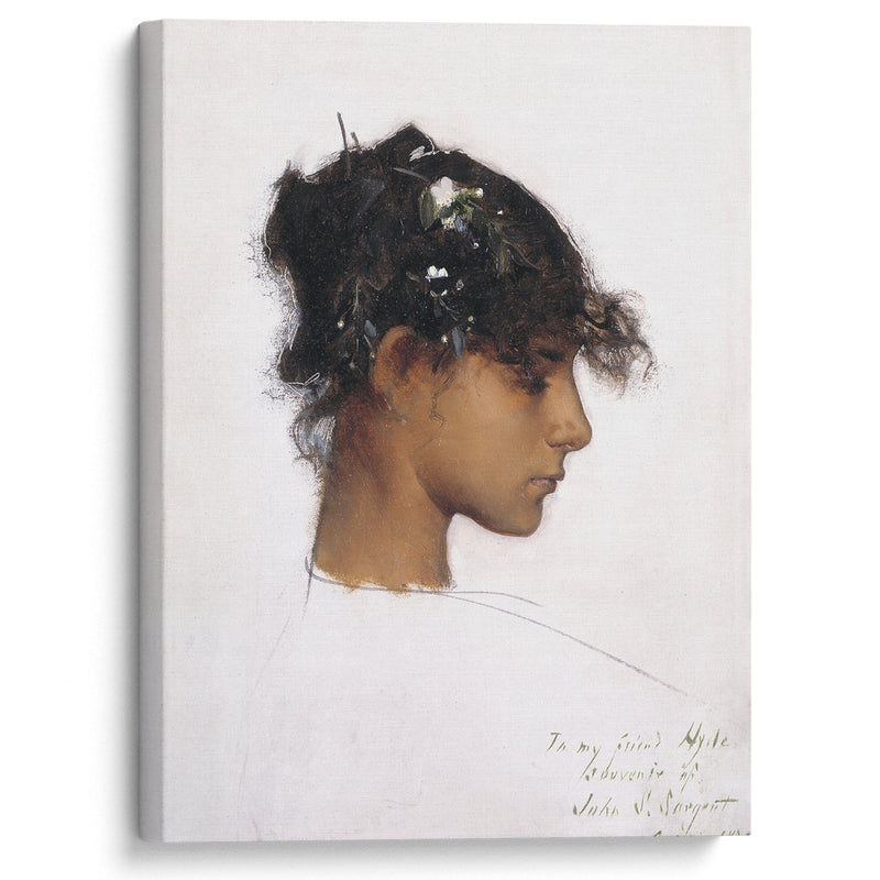 Rosina Ferrara, Head Of A Capri Girl - John Singer Sargent - Canvas Print