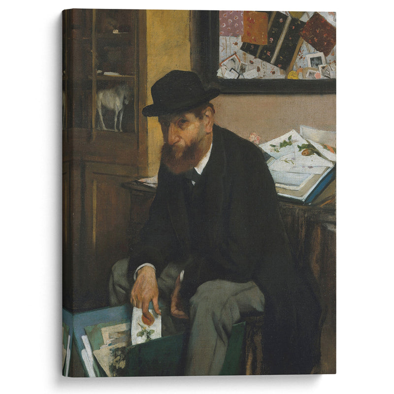 The Collector of Prints (1866) - Edgar Degas - Canvas Print