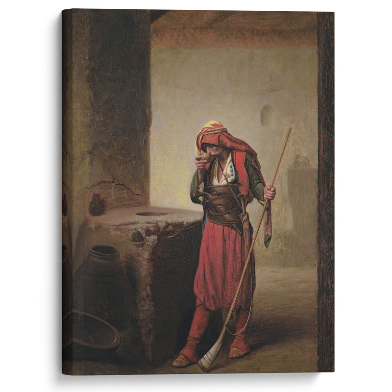 Arnaut Drinking (1856) - Jean-Léon Gérôme - Canvas Print