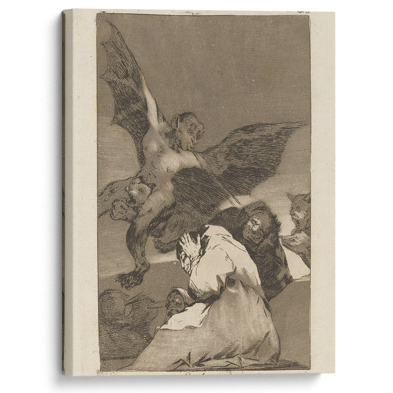 Soplones. (Tale-bearers—Blasts of wind) (1796-1797) - Francisco de Goya - Canvas Print