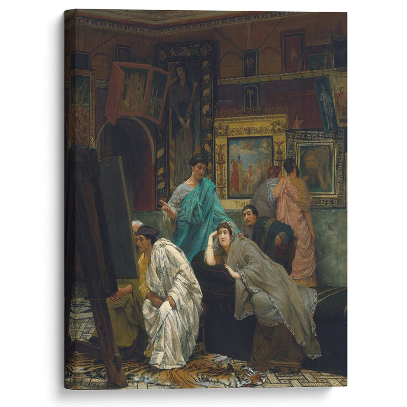 The Collector Of Pictures At The Time Of Augustus (1867) - Lawrence Alma-Tadema - Canvas Print