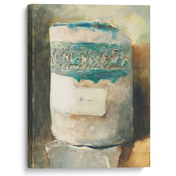 Well Head with Kufic Inscription - John Singer Sargent - Canvas Print