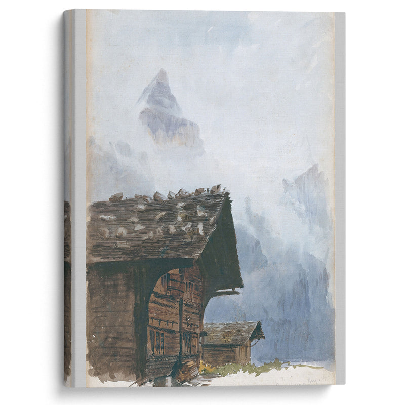 Chalets, Mürren (1870) - John Singer Sargent - Canvas Print