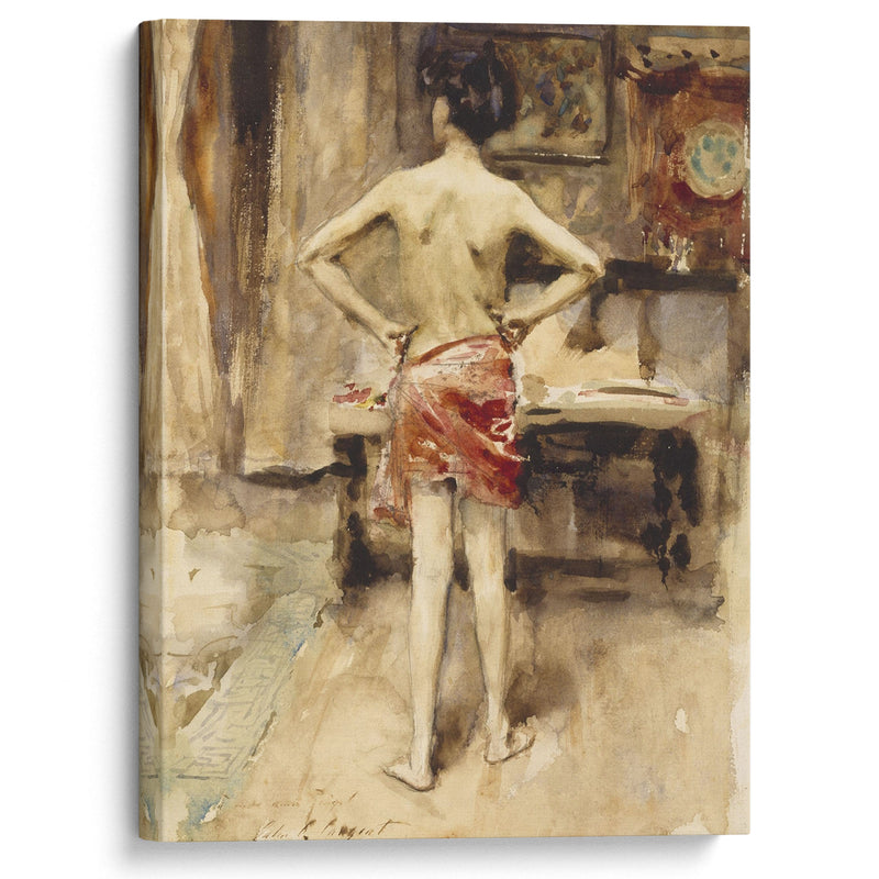 The Model (1873-1884) - John Singer Sargent - Canvas Print