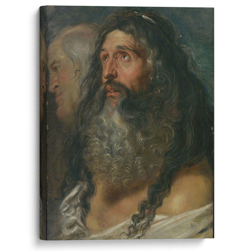 Study of Two Heads (ca. 1609) - Peter Paul Rubens - Canvas Print