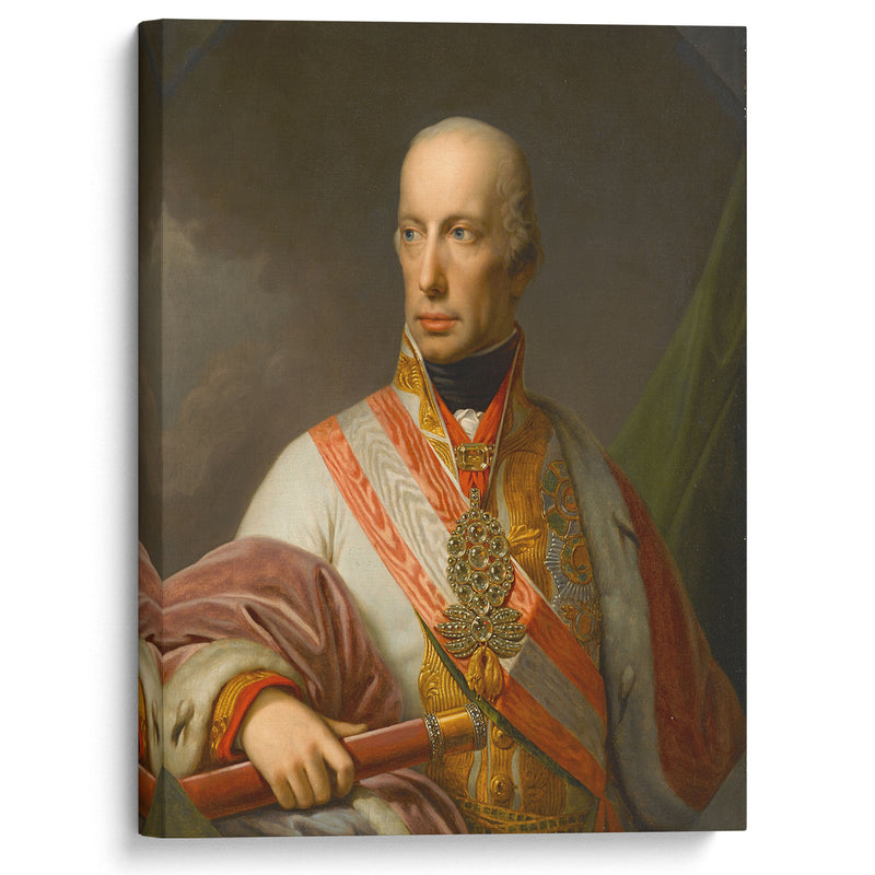 A portrait of Emperor Francis I (II) of Austria - Johann Baptist von Lampi the Elder - Canvas Print