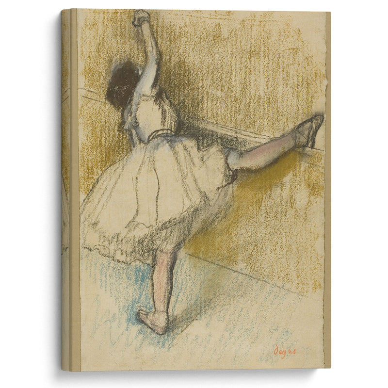 Dancer Stretching at the Bar (1877-80) - Edgar Degas - Canvas Print