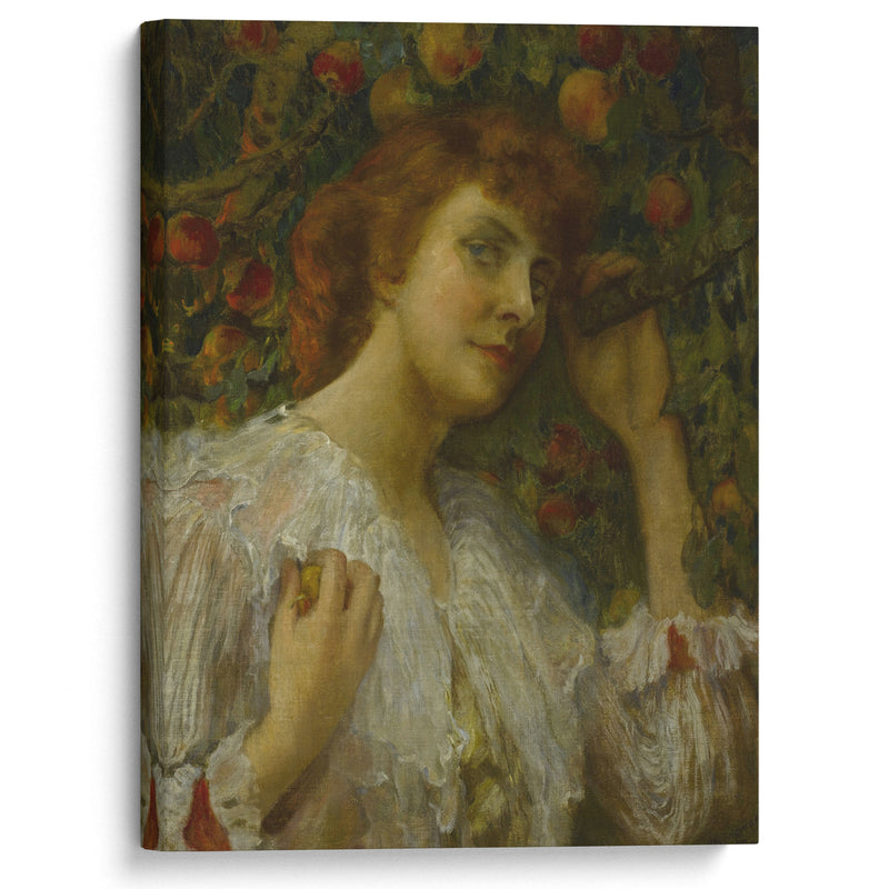 Lady with Peaches - Frederick Arthur Bridgman - Canvas Print