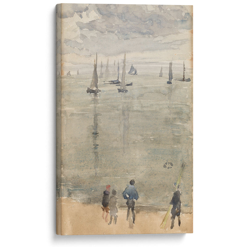 Violet…The Return of the Fishing Boats (c. 1885) - James Abbott McNeill Whistler - Canvas Print