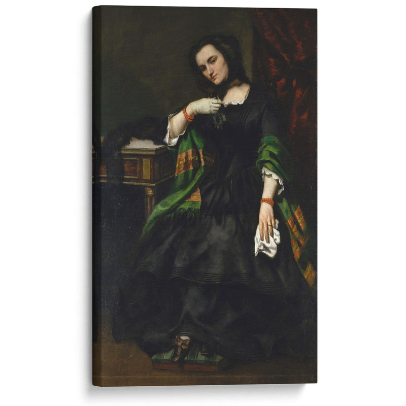 Madame Auguste Cuoq (Mathilde Desportes, 1827–1910) (ca. 1852–57) - Gustave Courbet - Canvas Print