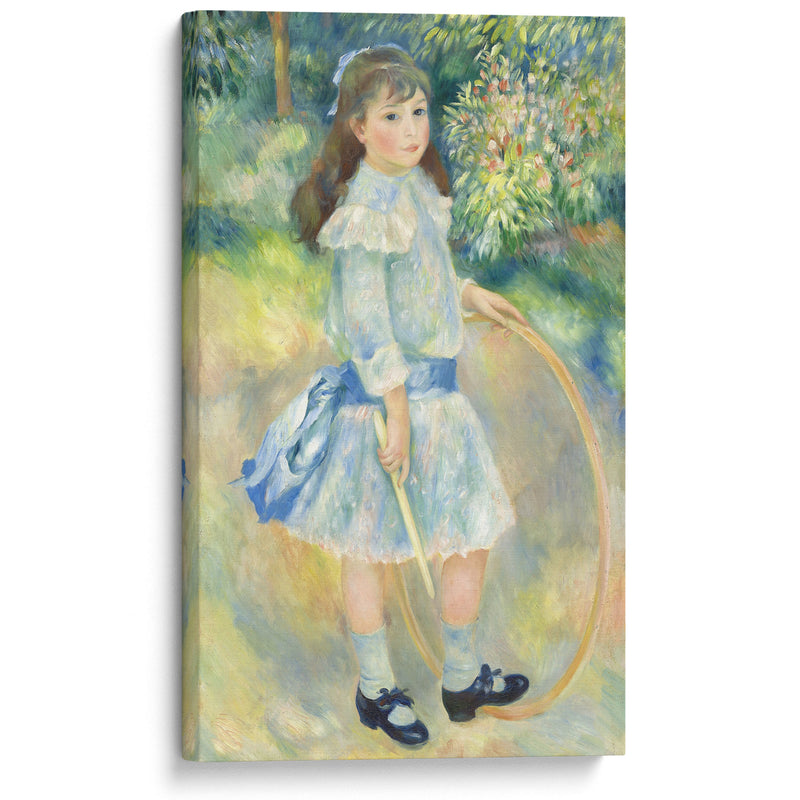 Girl with a Hoop (1885) - Pierre-Auguste Renoir - Canvas Print