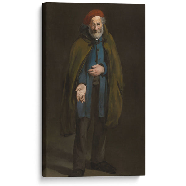 Beggar with a Duffle Coat (Philosopher) (1865-67) - Édouard Manet - Canvas Print