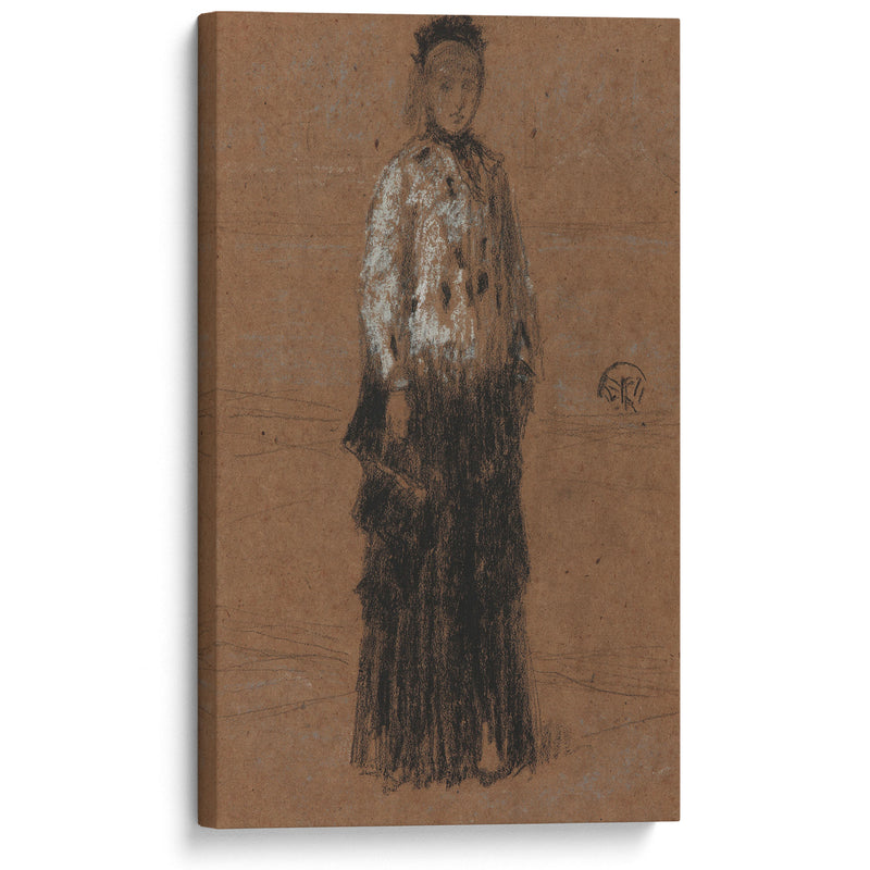 The Ermine Coat (1870-1873) - James Abbott McNeill Whistler - Canvas Print