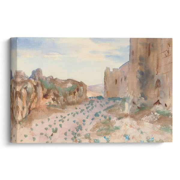 Fortress, Road and Rocks (circa 1905-06) - John Singer Sargent - Canvas Print