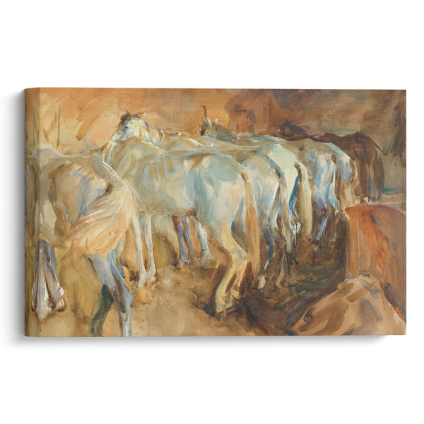 Bus Horses in Jerusalem (1905) - John Singer Sargent - Canvas Print