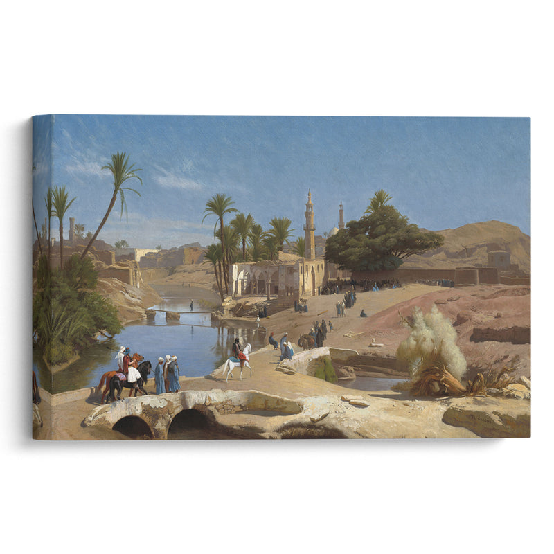 View of Medinet El-Fayoum (c. 1868-1870) - Jean-Léon Gérôme - Canvas Print