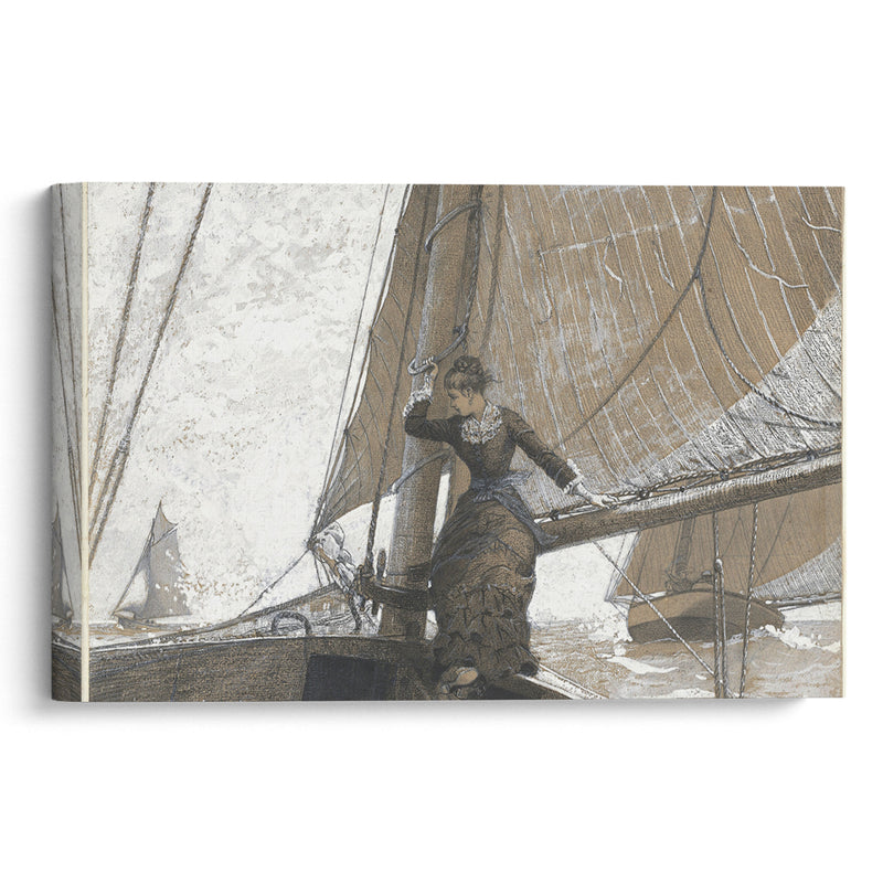 Yachting Girl (1880) - Winslow Homer - Canvas Print