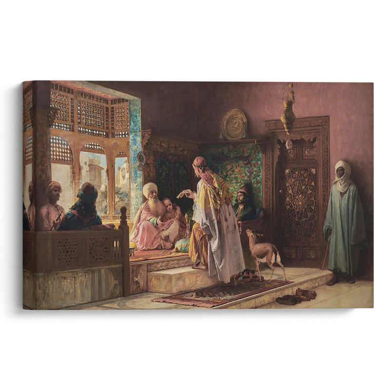 The Messenger (1879) - Frederick Arthur Bridgman - Canvas Print