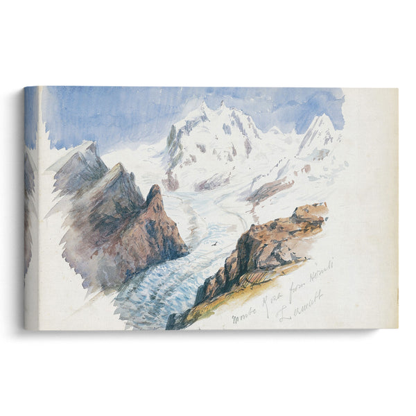 Monte Rosa from Hornli, Zermatt (1870) - John Singer Sargent - Canvas Print