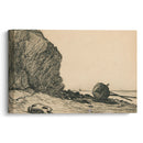 Barque Échouée Près De Sainte-Adresse - Claude Monet - Canvas Print