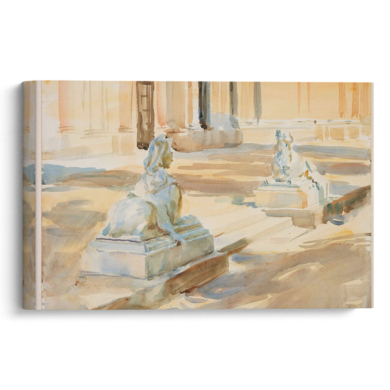 The Terrace at La Granja  (1903-1904) - John Singer Sargent - Canvas Print