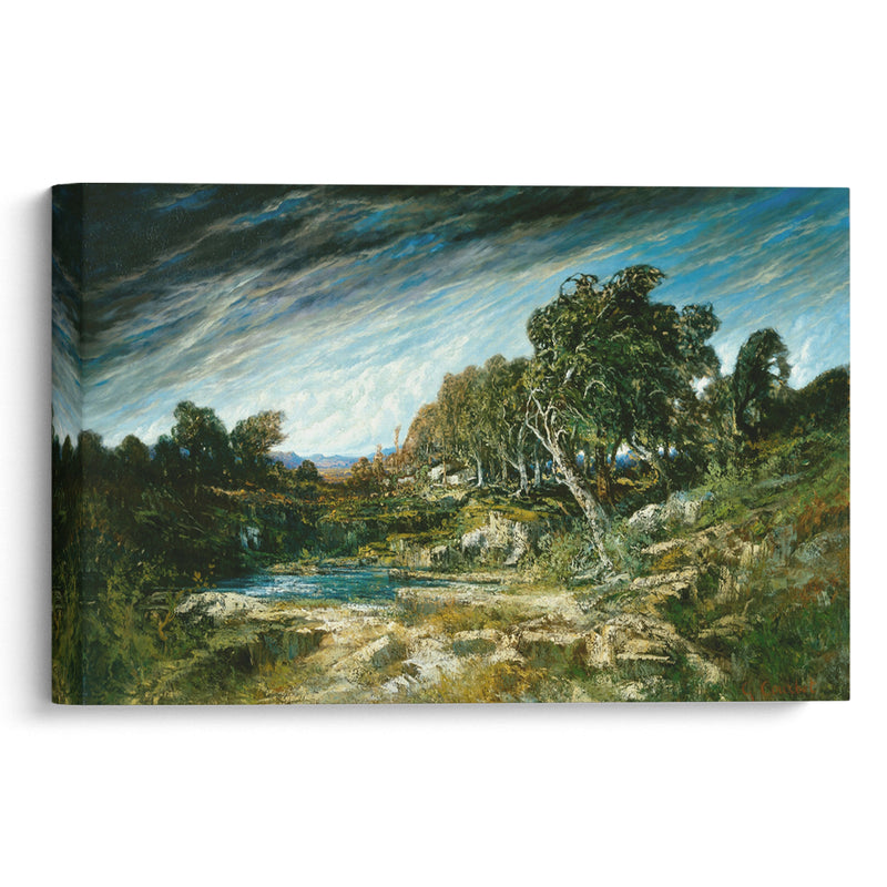 The Gust of Wind (1860s) - Gustave Courbet - Canvas Print