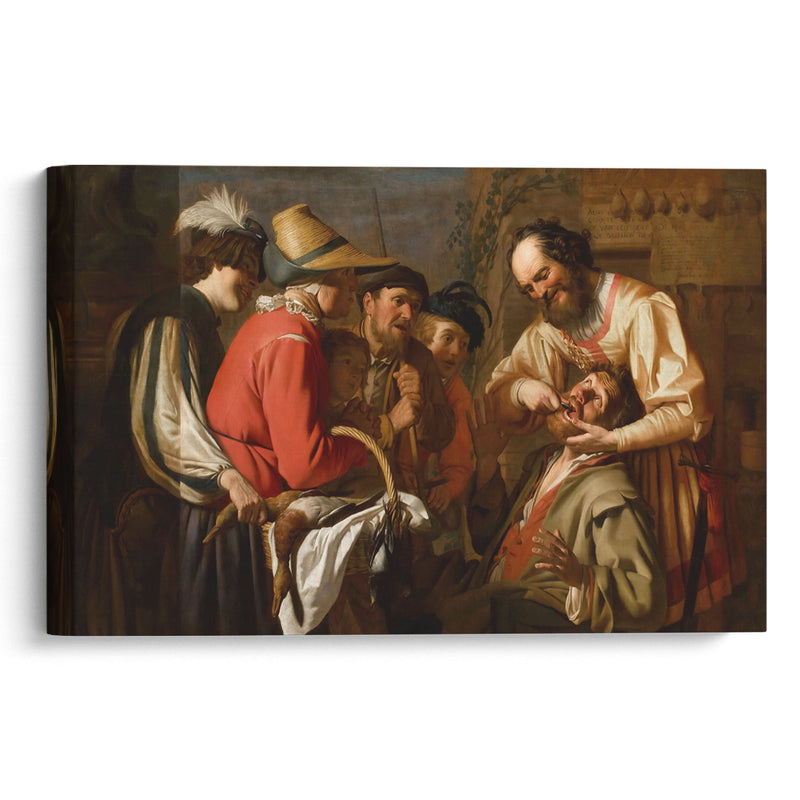 The Tooth Puller (1628) - Gerard van Honthorst - Canvas Print