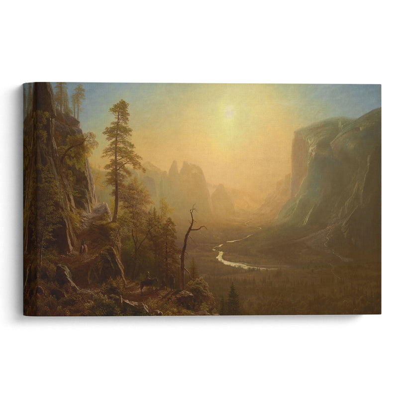 Yosemite Valley, Glacier Point Trail (ca. 1873) - Albert Bierstadt - Canvas Print