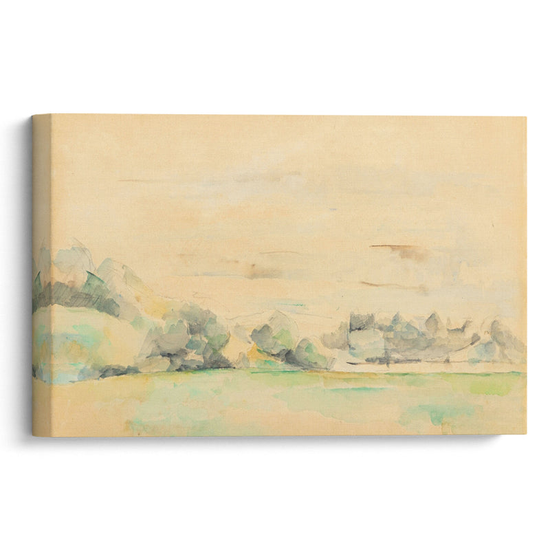 Paysage au bord de l’eau (circa 1878-1880) - Paul Cézanne - Canvas Print