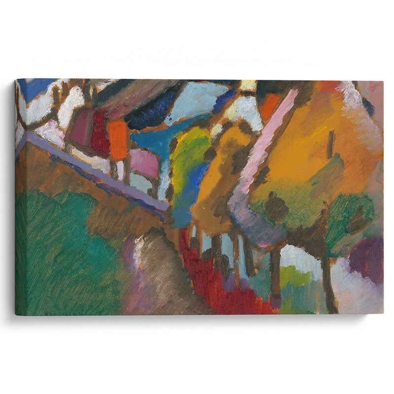 Murnau – Castle and Church (1909) - Wassily Kandinsky - Canvas Print