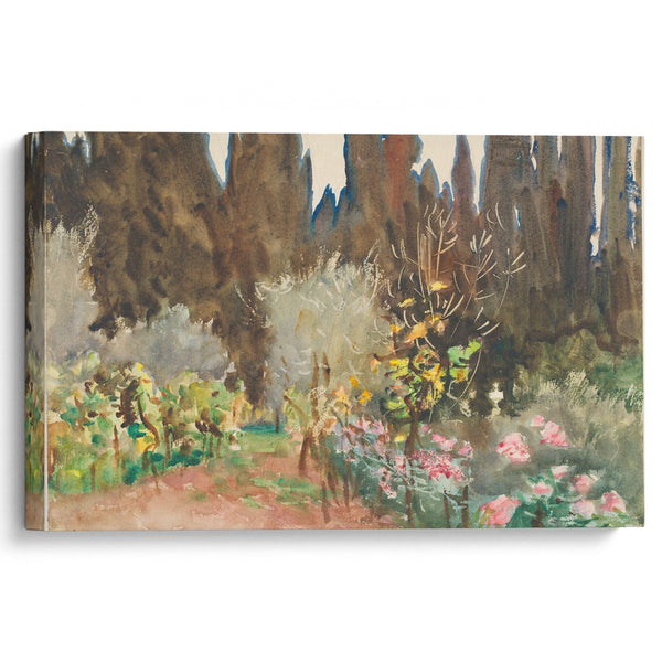 Gardens at Florence (c. 1910) - John Singer Sargent - Canvas Print