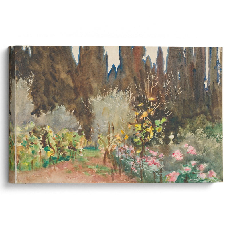 Gardens at Florence (c. 1910) - John Singer Sargent - Canvas Print