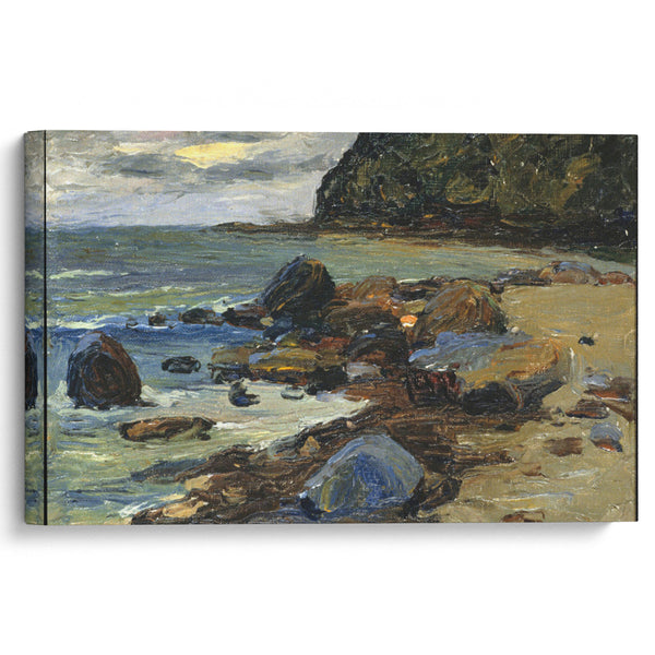Sestri — on the Beach (1905) - Wassily Kandinsky - Canvas Print
