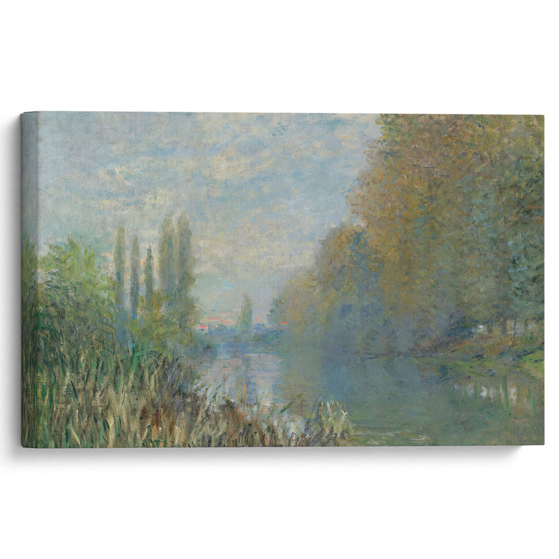 Bords De La Seine En Automne (1876) - Claude Monet - Canvas Print