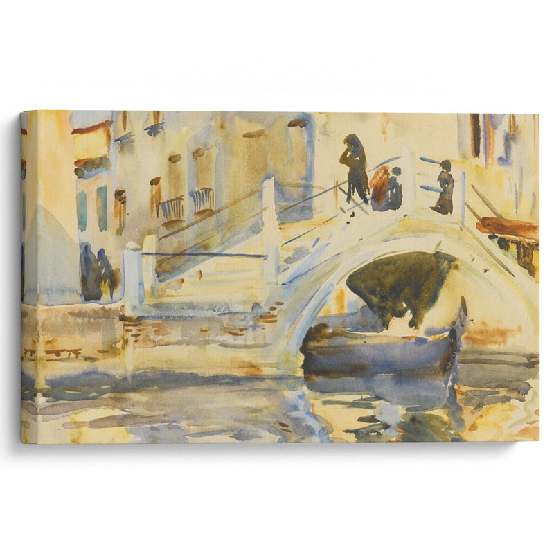 Venice Bridge with Figures - John Singer Sargent - Canvas Print