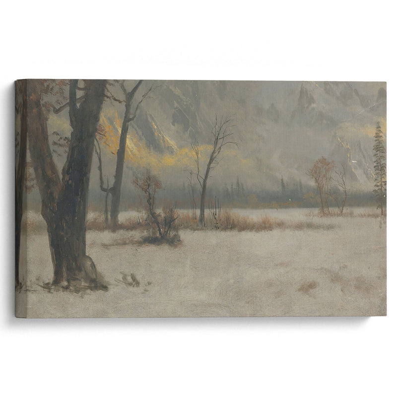 Winter Landscape - Albert Bierstadt - Canvas Print