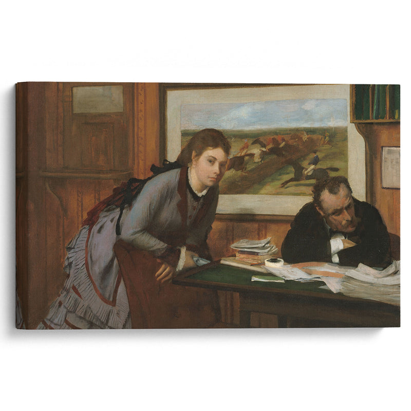 Sulking (ca. 1870) - Edgar Degas - Canvas Print