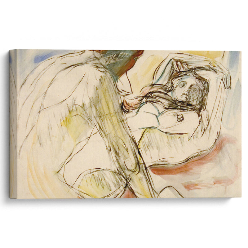 Mann og kvinne (1912-1915) - Edvard Munch - Canvas Print