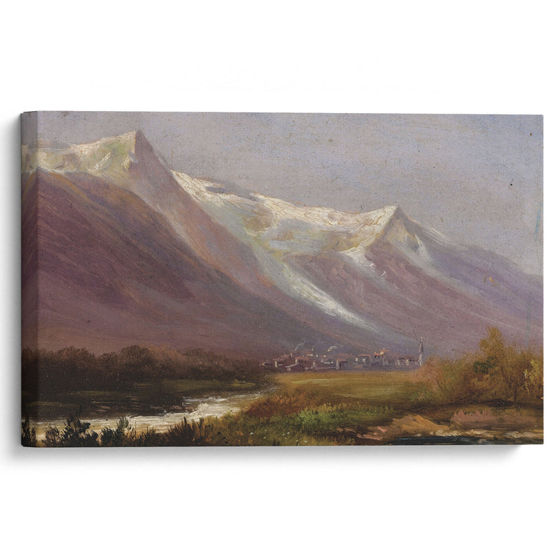 Study of Mountains - Albert Bierstadt - Canvas Print