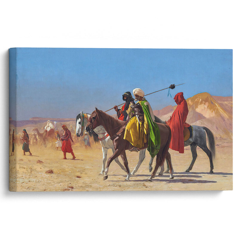 Riders Crossing the Desert (1870) - Jean-Léon Gérôme - Canvas Print