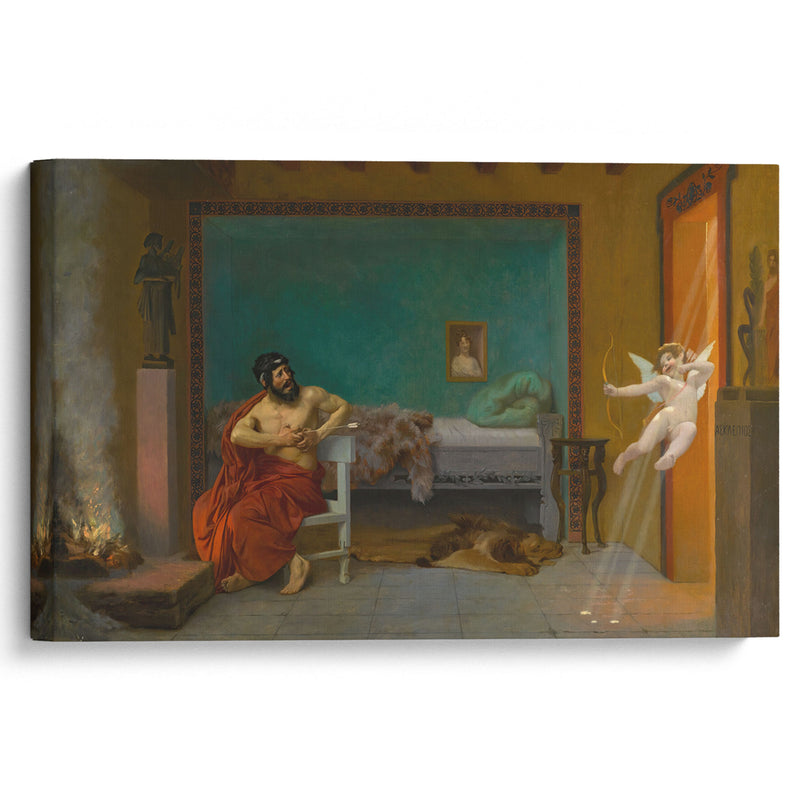 Cupid Runs out the Door - Jean-Léon Gérôme - Canvas Print