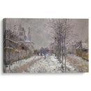 The Snow-Covered Boulevard De Pontoise In Argenteuil (1875) - Claude Monet - Canvas Print