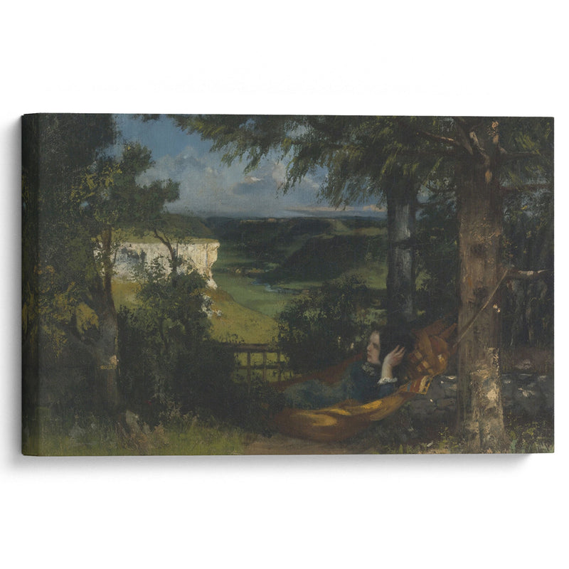 Femme dans un hamac - Gustave Courbet - Canvas Print