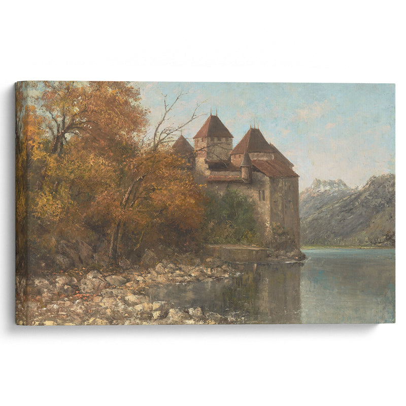 Le Château de Chillon, Lake Geneva - Gustave Courbet - Canvas Print