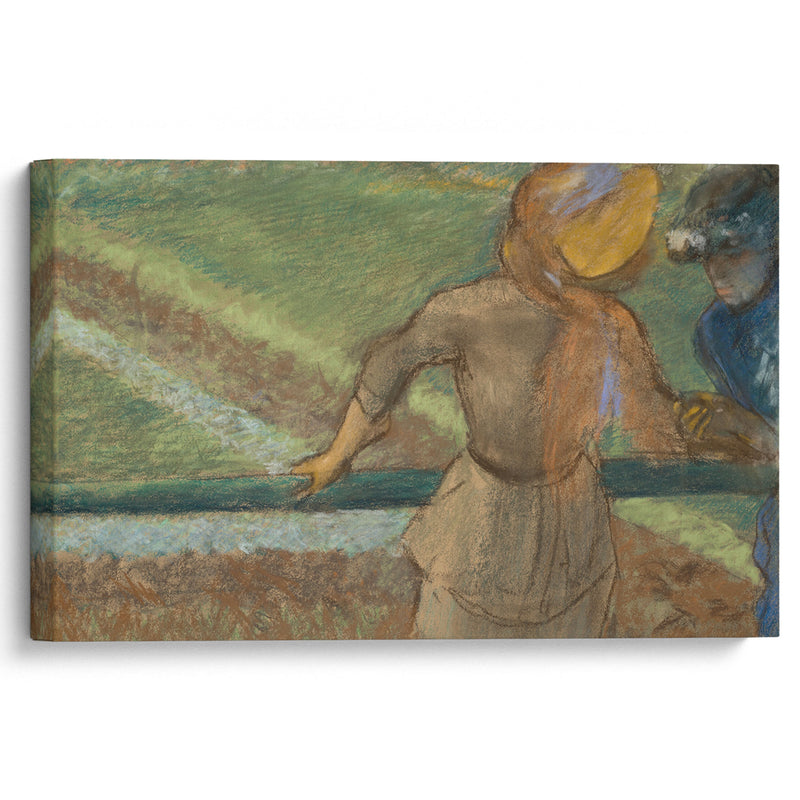 Deux femmes causant (circa 1882-1885) - Edgar Degas - Canvas Print