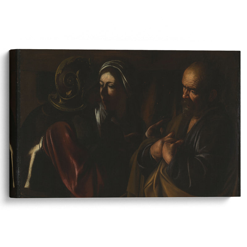 The Denial of Saint Peter (1610) - Caravaggio - Canvas Print